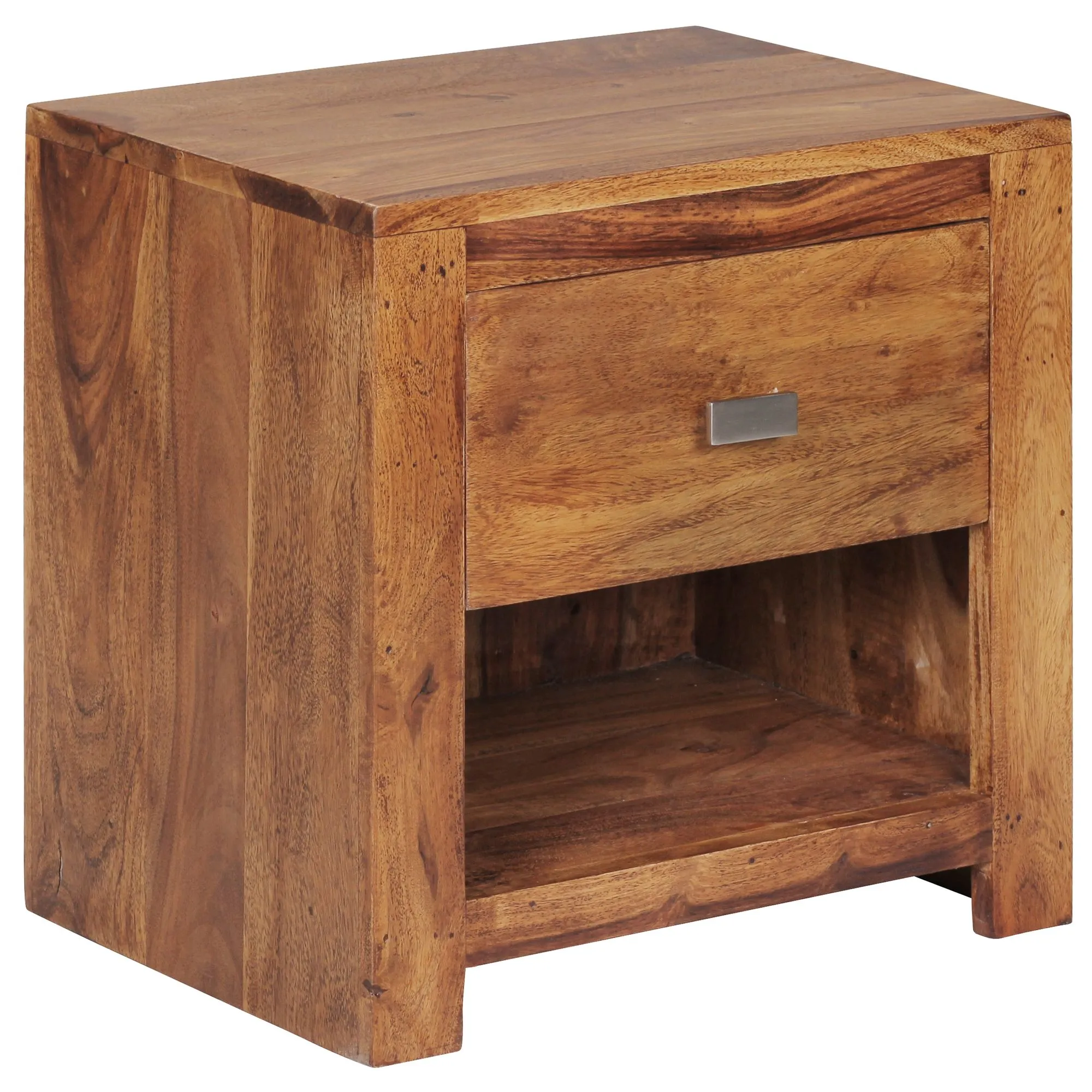 tinkaro Nachttisch eckig CHARLIE Sheesham Massiv-Holz Lowboard Braun tinkaro Nachttisch eckig CHARLIE Sheesham Massiv-Holz Lowboard Braun