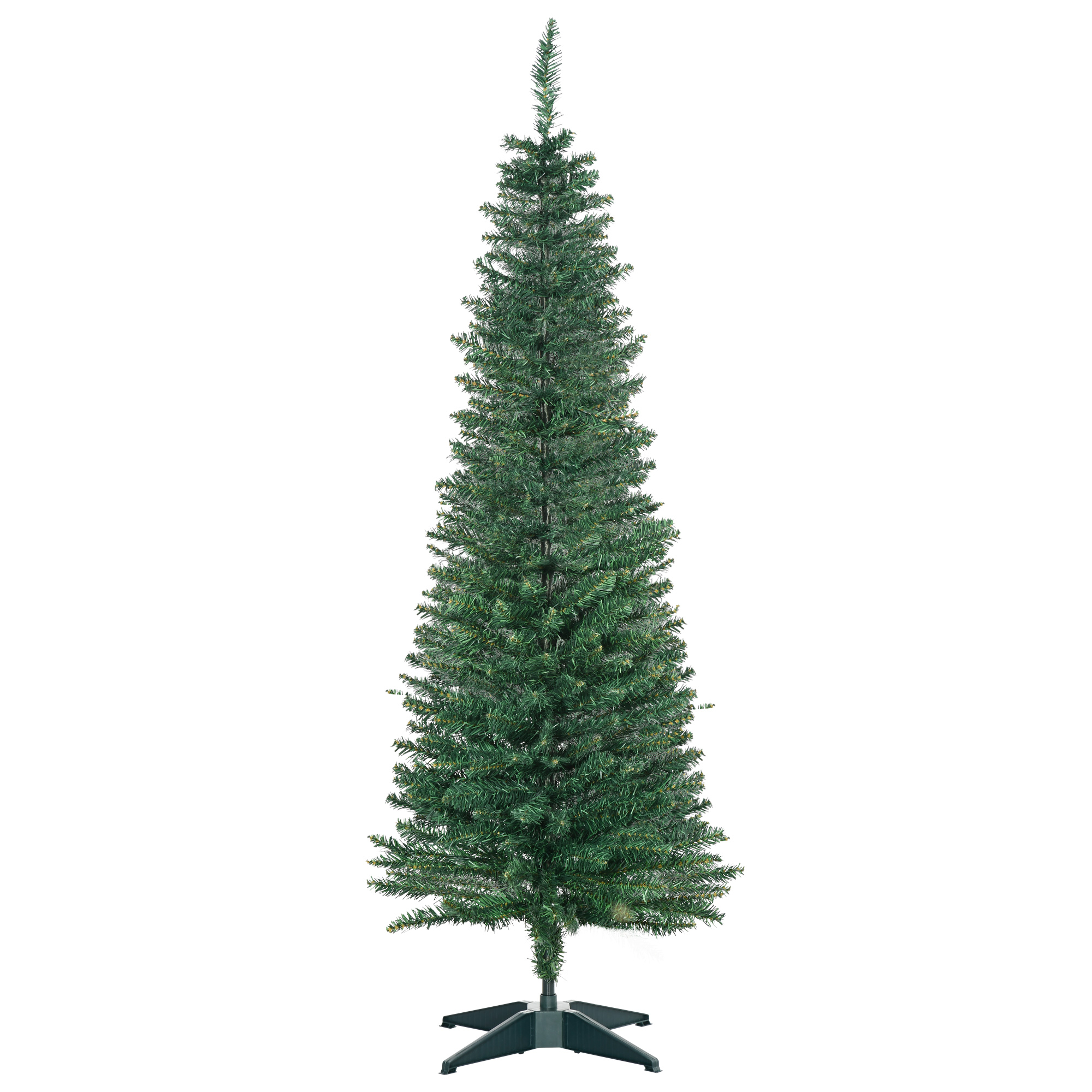 Künstlicher Weihnachtsbaum Tanne 1,5 m Kunststoff Grün mit Ständer