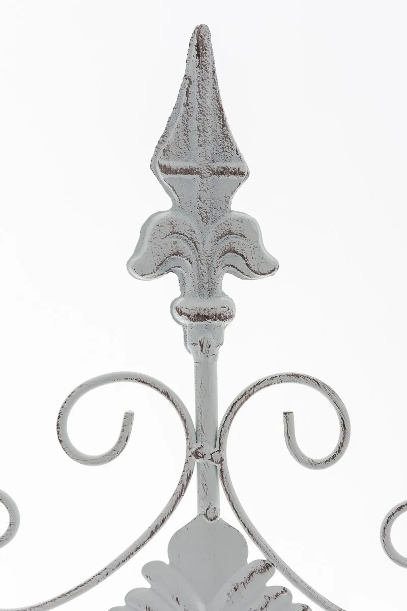 Rankgitter 122x35 cm antik weiß