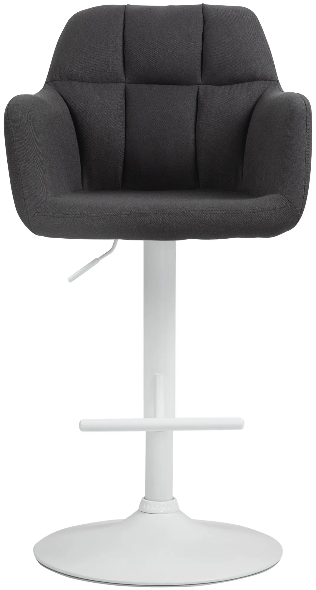 Barhocker Natoma Stoff 97-118 cm schwarz