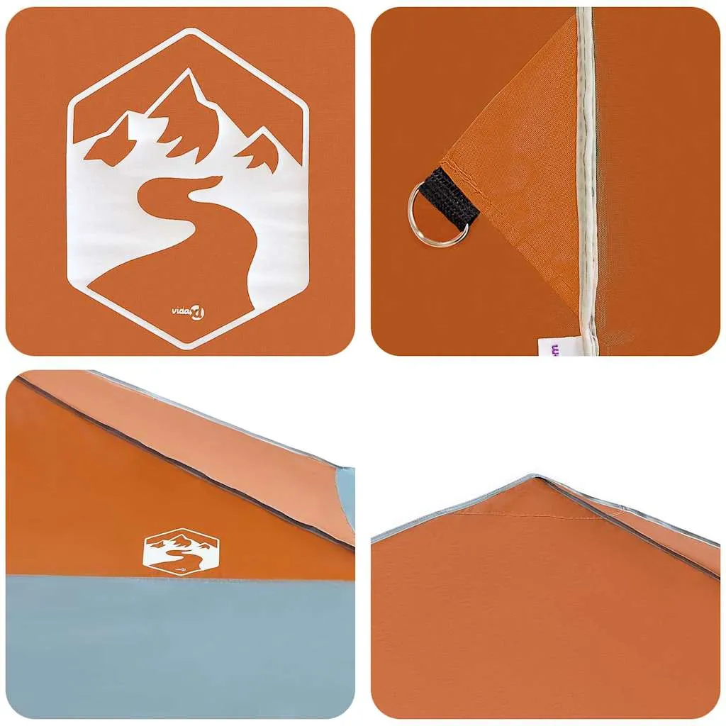 Pop-up Pavillon 395x395x251 cm Orange mit Stoff
