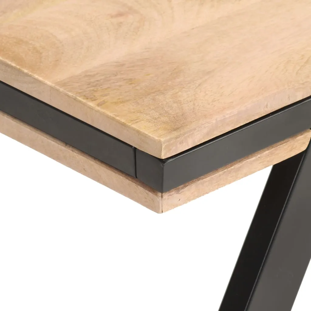 Schlichter Couchtisch aus Vollholz, 114 x 65 x 40 cm, Naturfinish