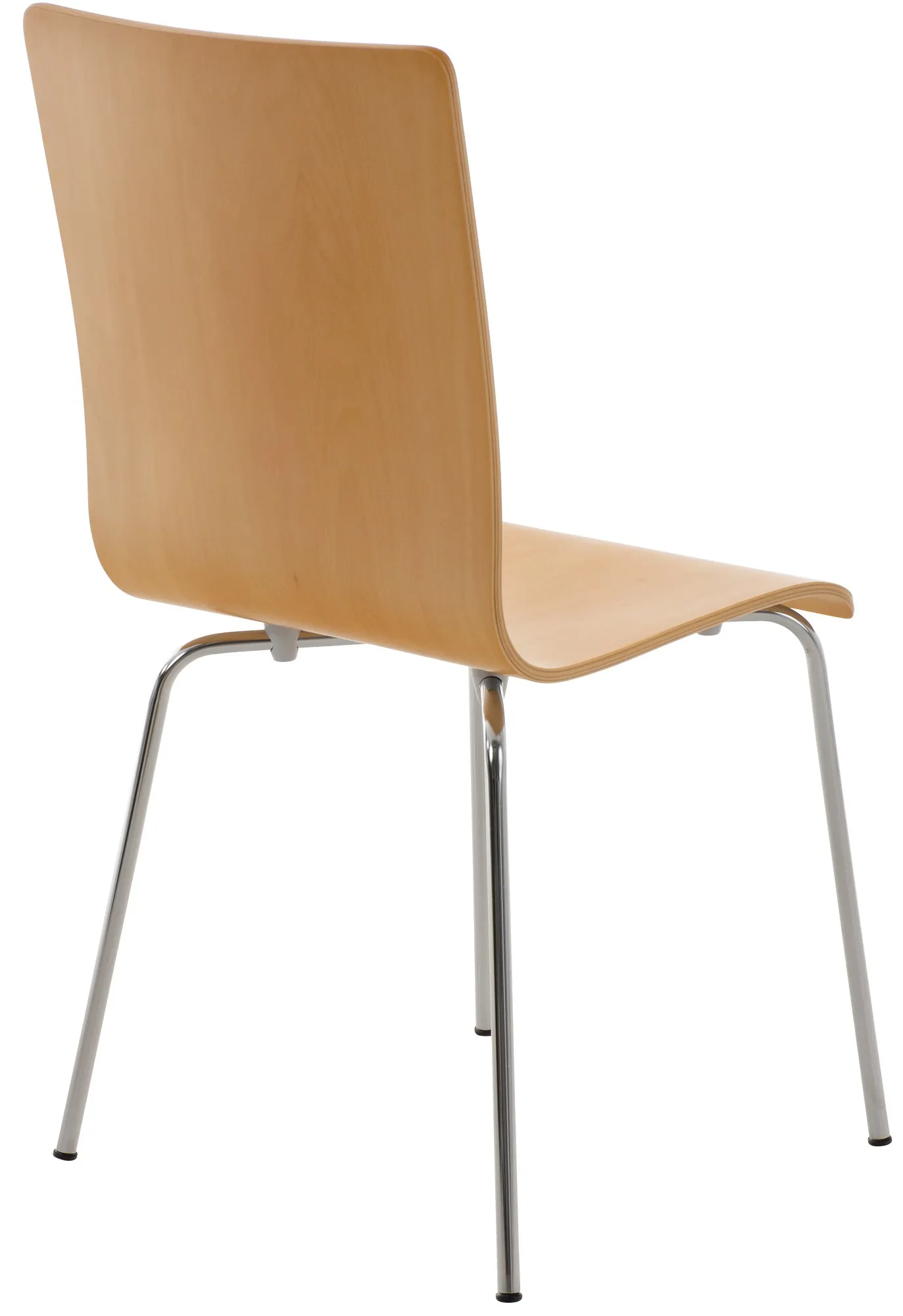 Besucherstuhl Pepe 4er Set 87x43x47 cm natura