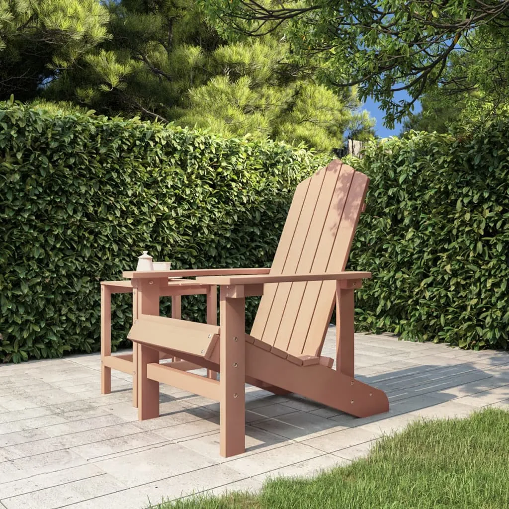 Adirondack Gartensessel HDPE Braun 73x83x92 cm wetterfest