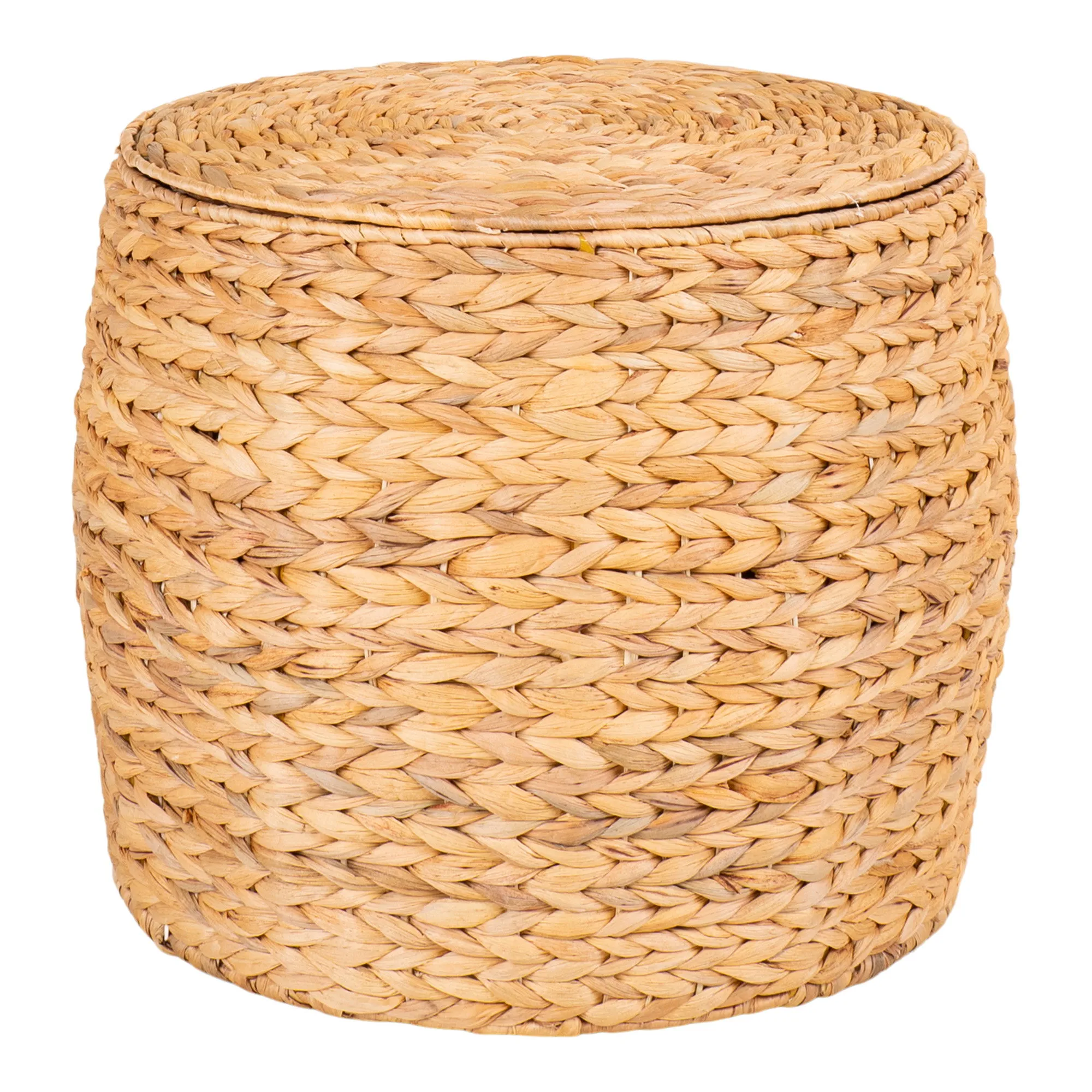 tinkaro Beistelltisch mit Stauraum ø43x34 cm Natur