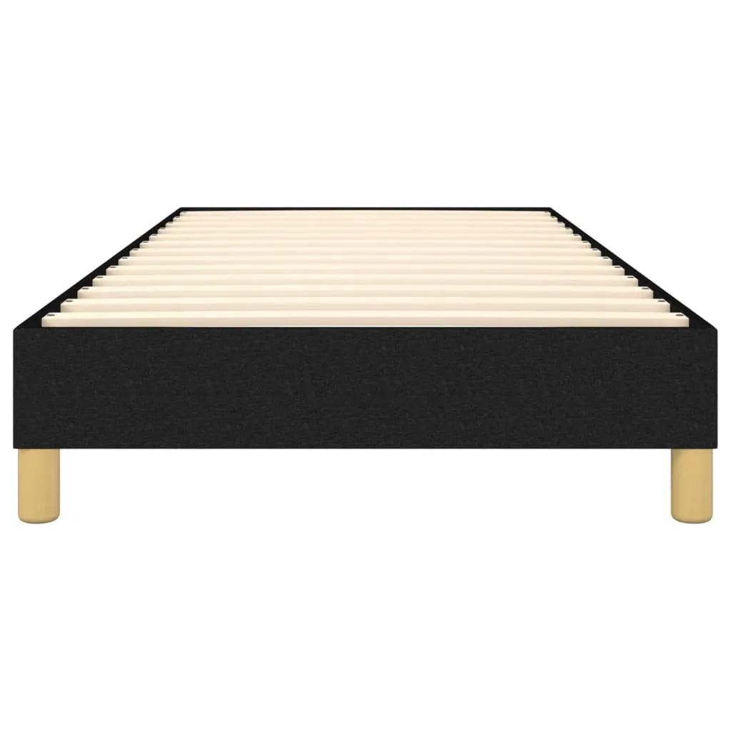 Boxspring-Bettrahmen Stoff Schwarz 203x100x25 cm