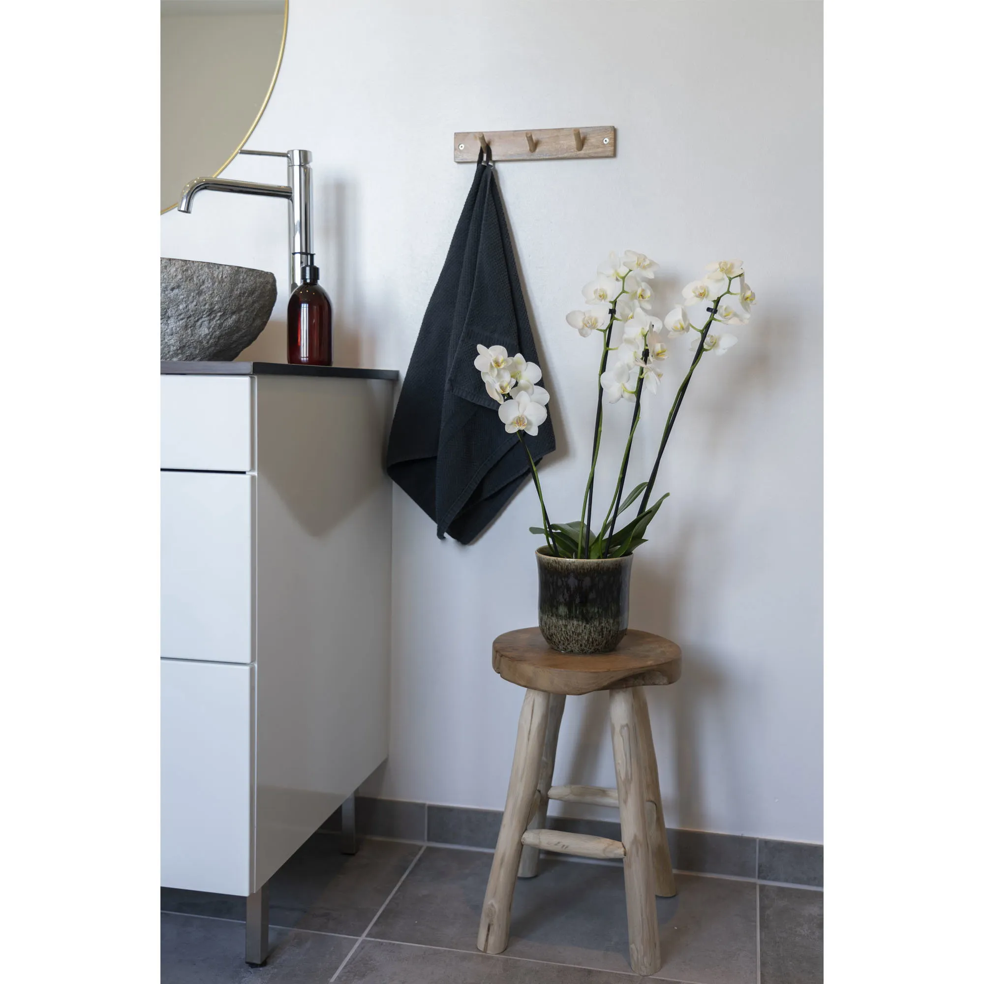 tinkaro Badia Hocker Teak Natur ø30x45 cm