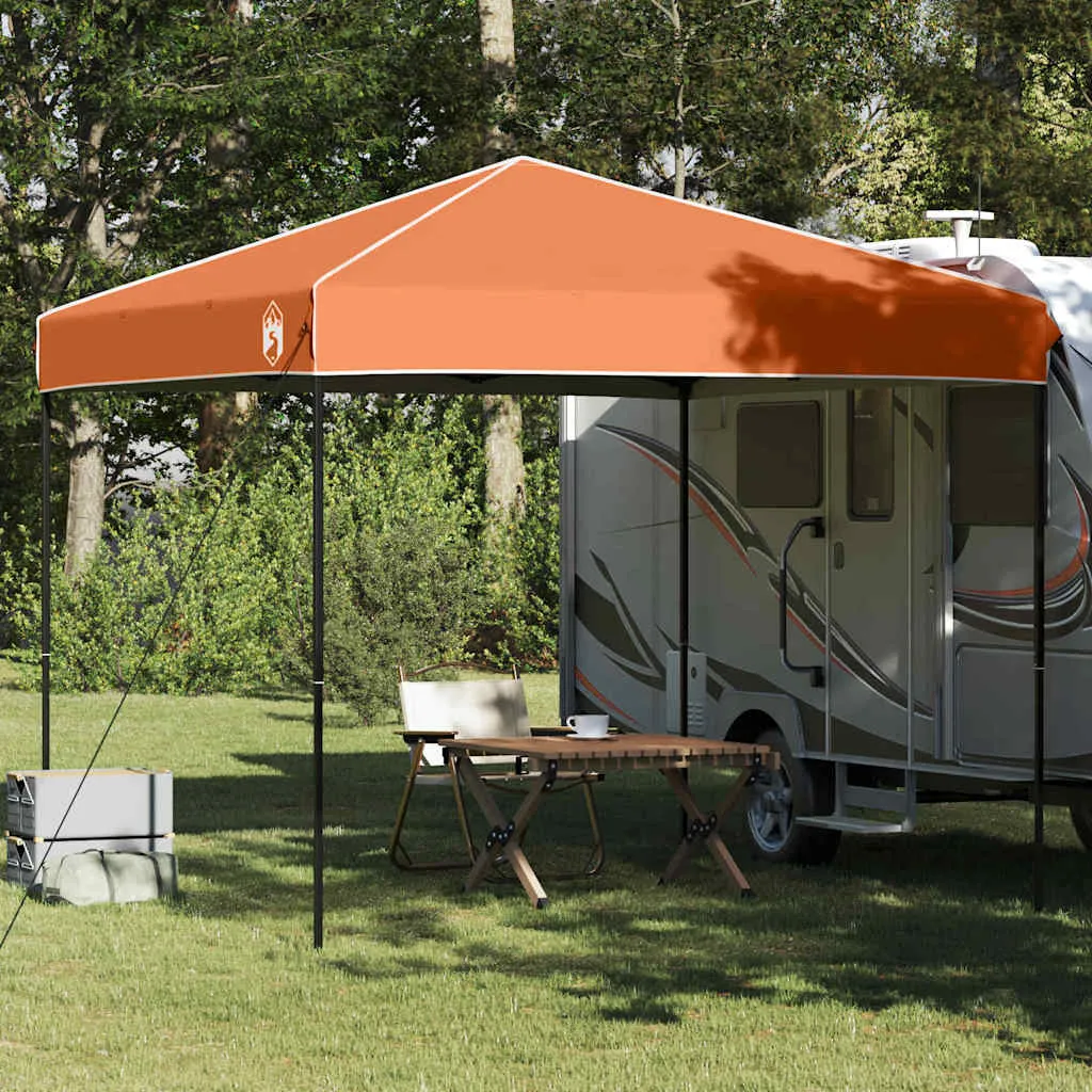 Pop-up Pavillon 243x243x251 cm Orange – wetterfeste Outdoor-Lösung