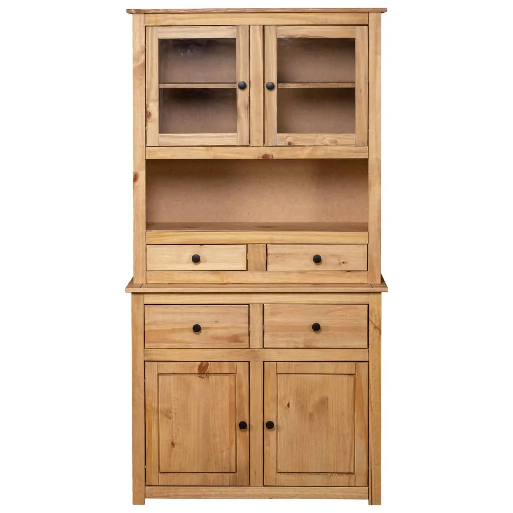 Anrichte Buffetschrank 93x40,5x180 cm Naturholz Farbe