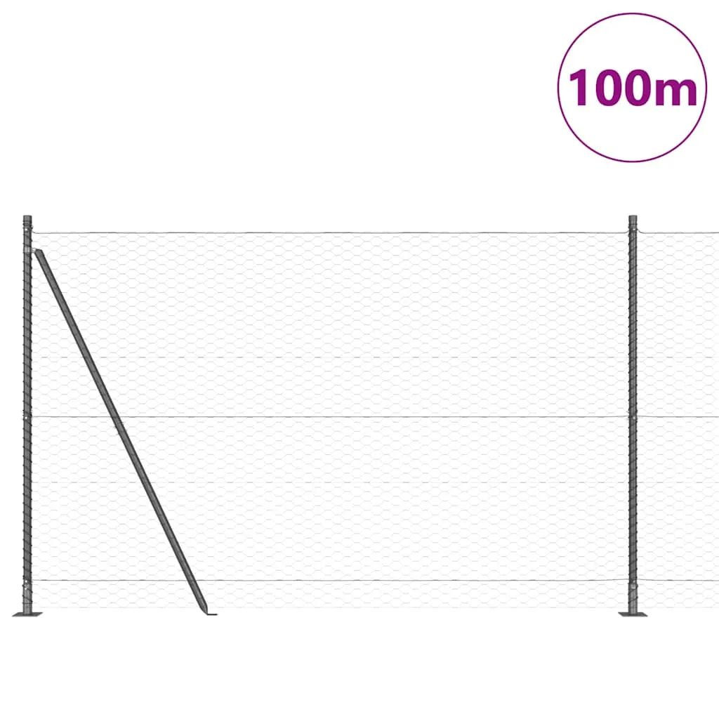 Outdoor-Geländerpfosten Set 10000 x 3,2 x 140 cm Grau