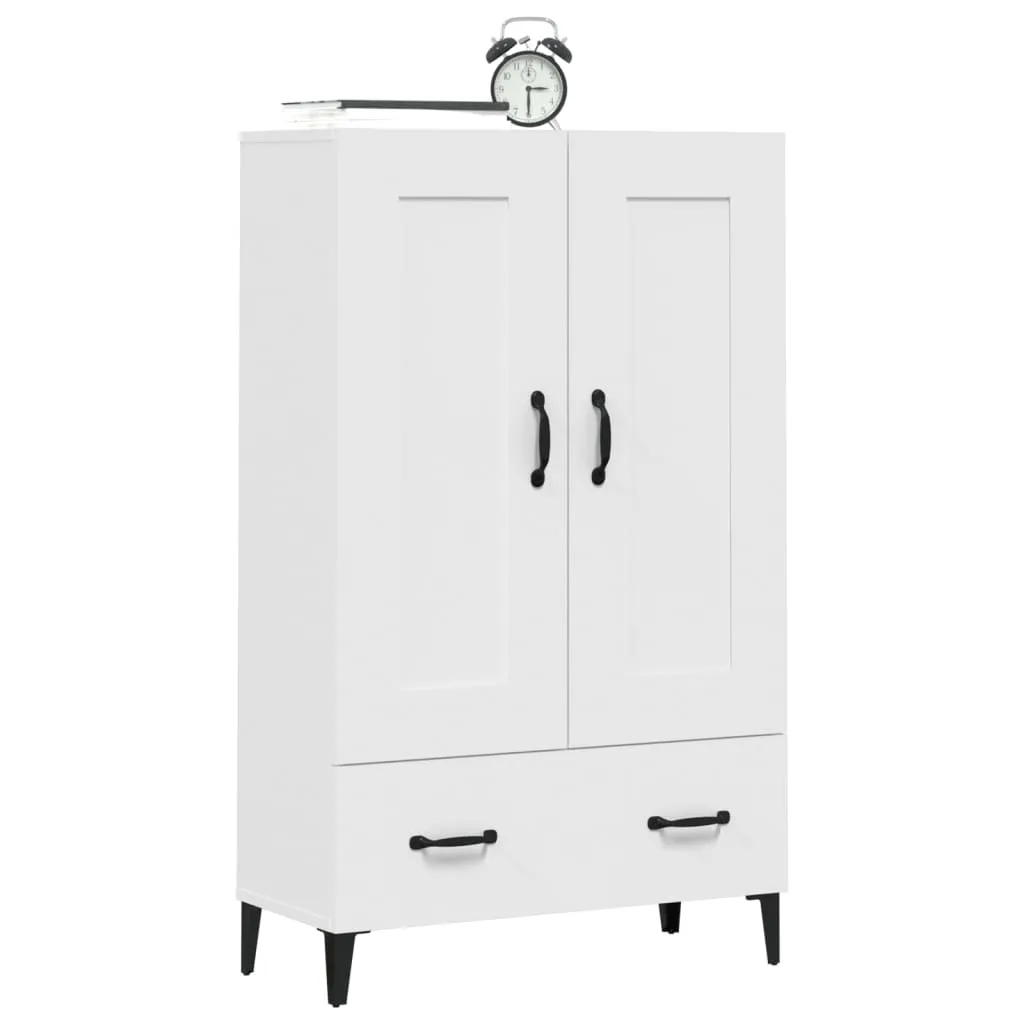 Highboard Weiß 70x31x115 cm Holzwerkstoff