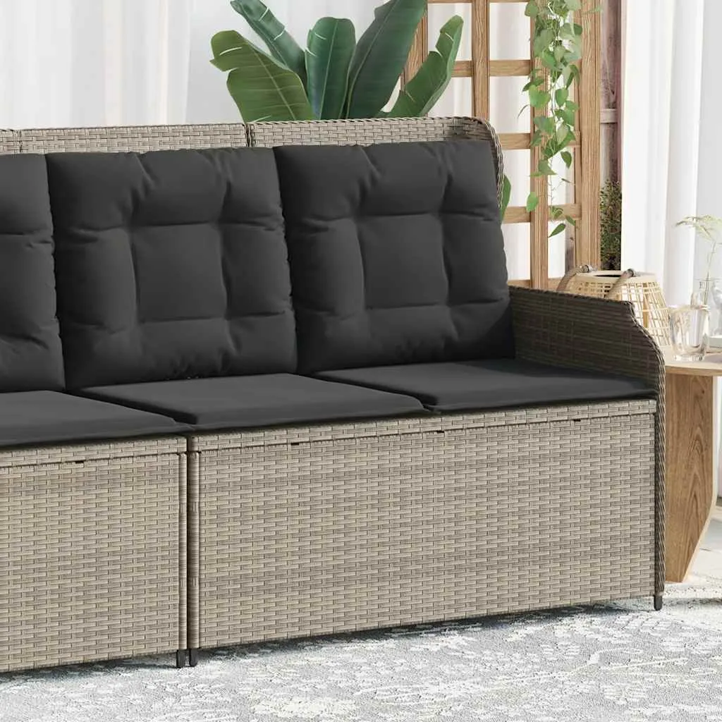 Garten-Relaxbank Hellgrau 110 x 67 x 95 cm