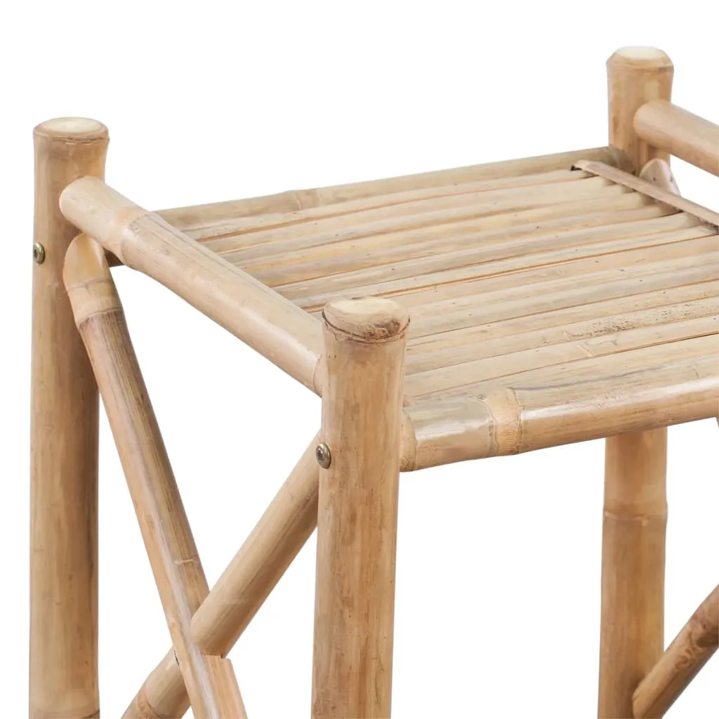 Bambus-Regal 35 x 35 x 117 cm in naturbelassener Bambus-Farbe mit 4 Ablagen