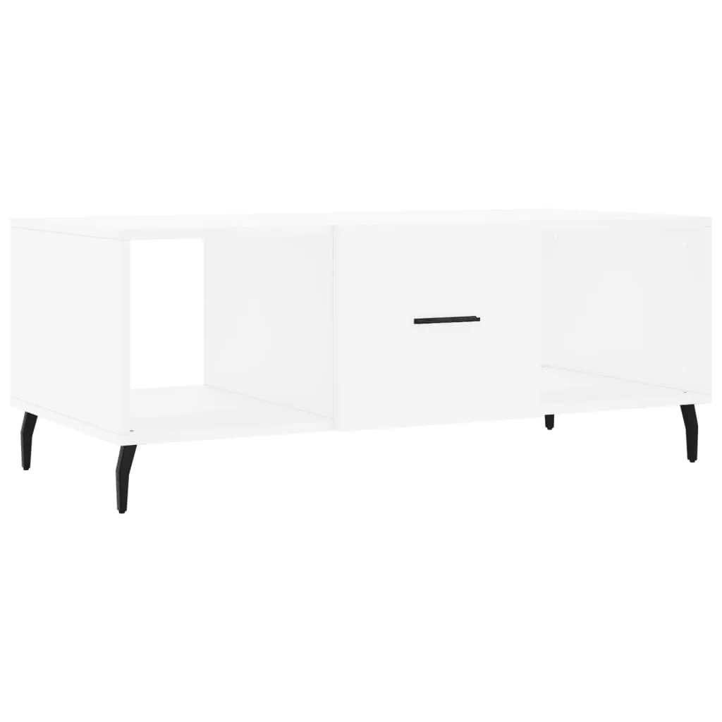 Couchtisch Weiß 102x50x40 cm Holzwerkstoff