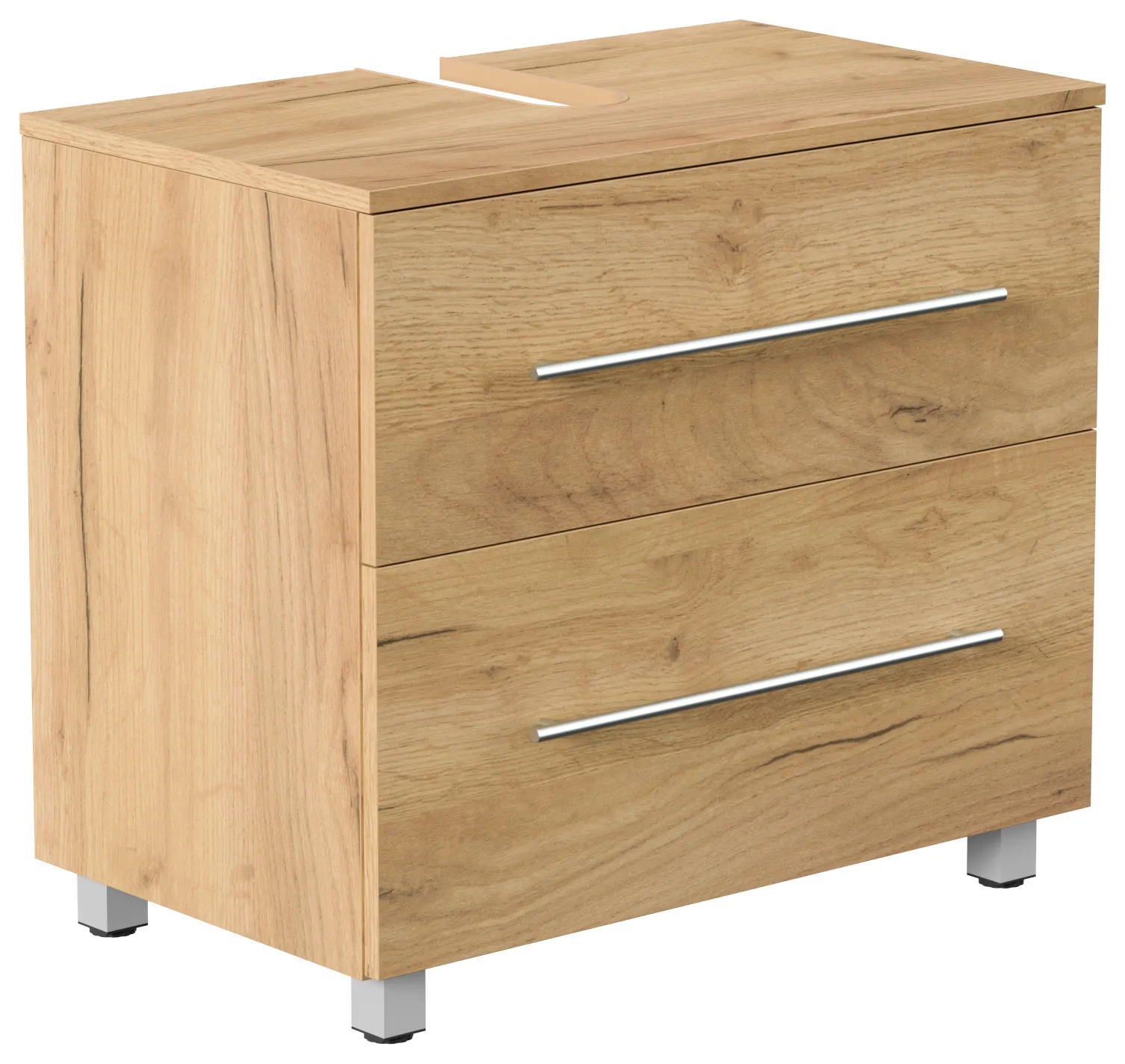 Mondial Universal Unterbau auf Standfüßen 70 cm SoftClose eiche gold