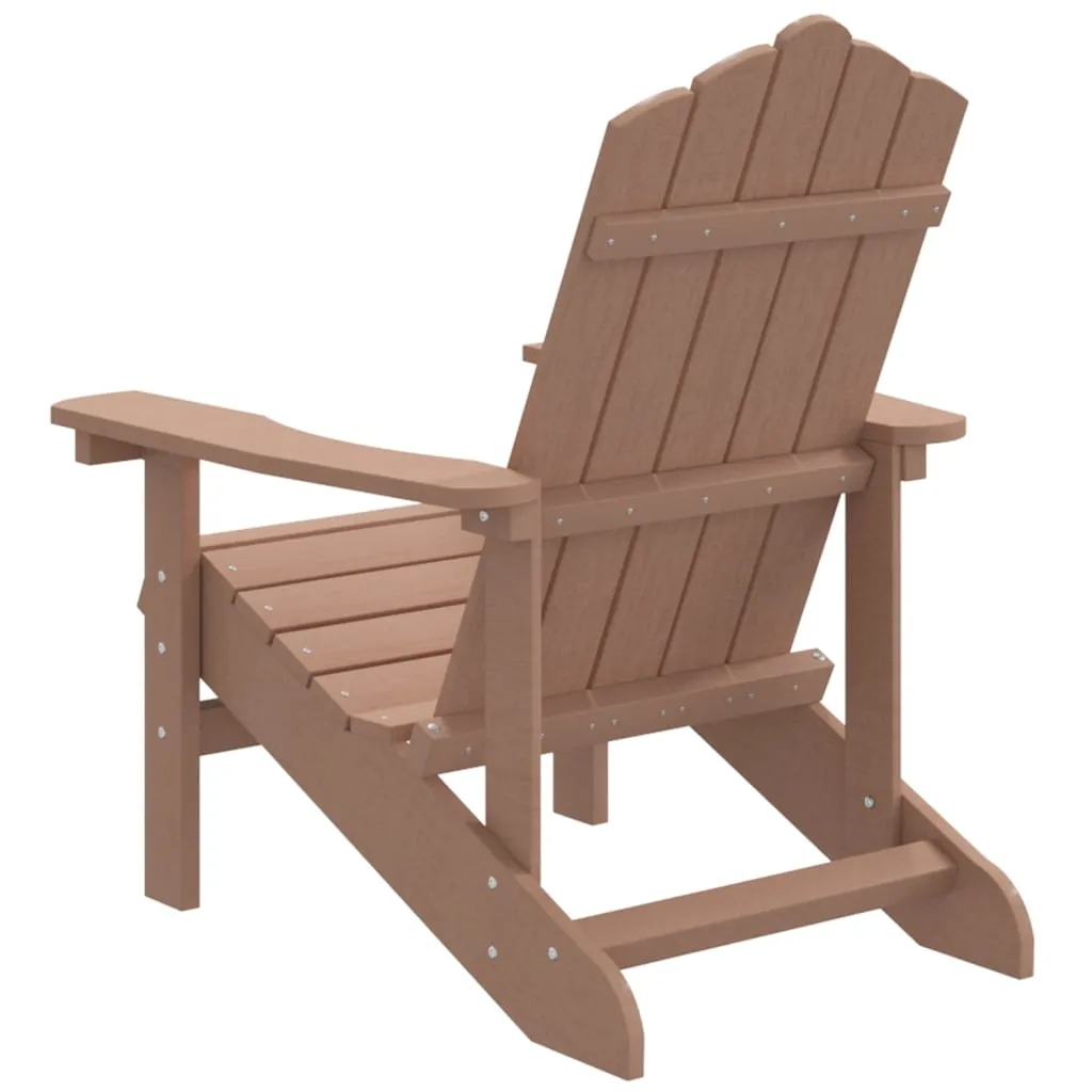 Adirondack Gartensessel HDPE Braun 73x83x92 cm wetterfest