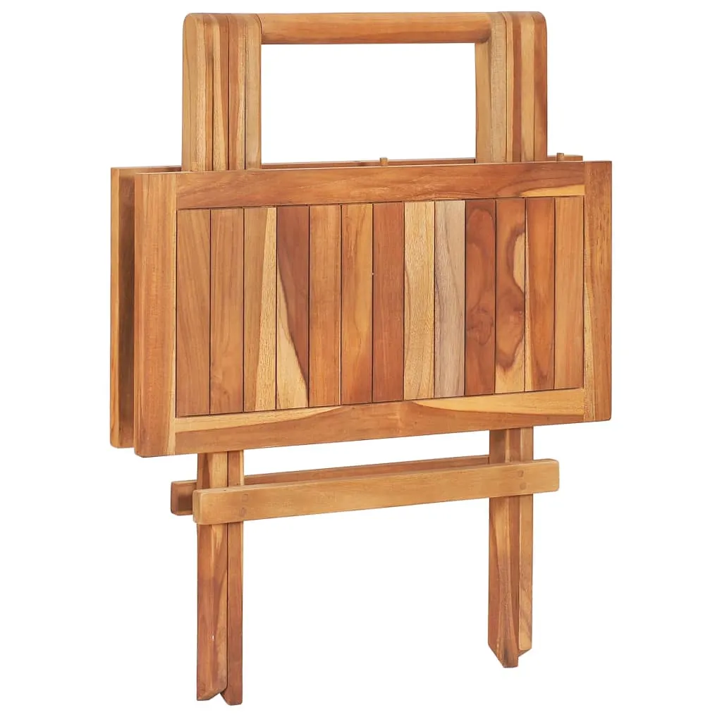 Klappbarer Bistrotisch aus Naturholz 60x60x65 cm, natur