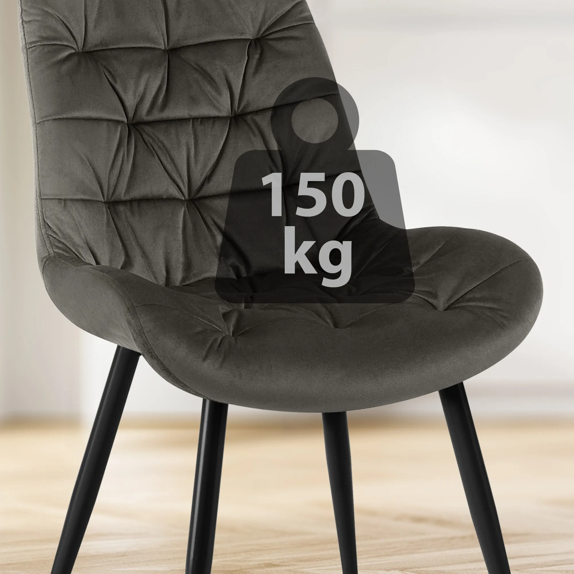 Esszimmerstuhl Rossford 85x56x63 anthrazit