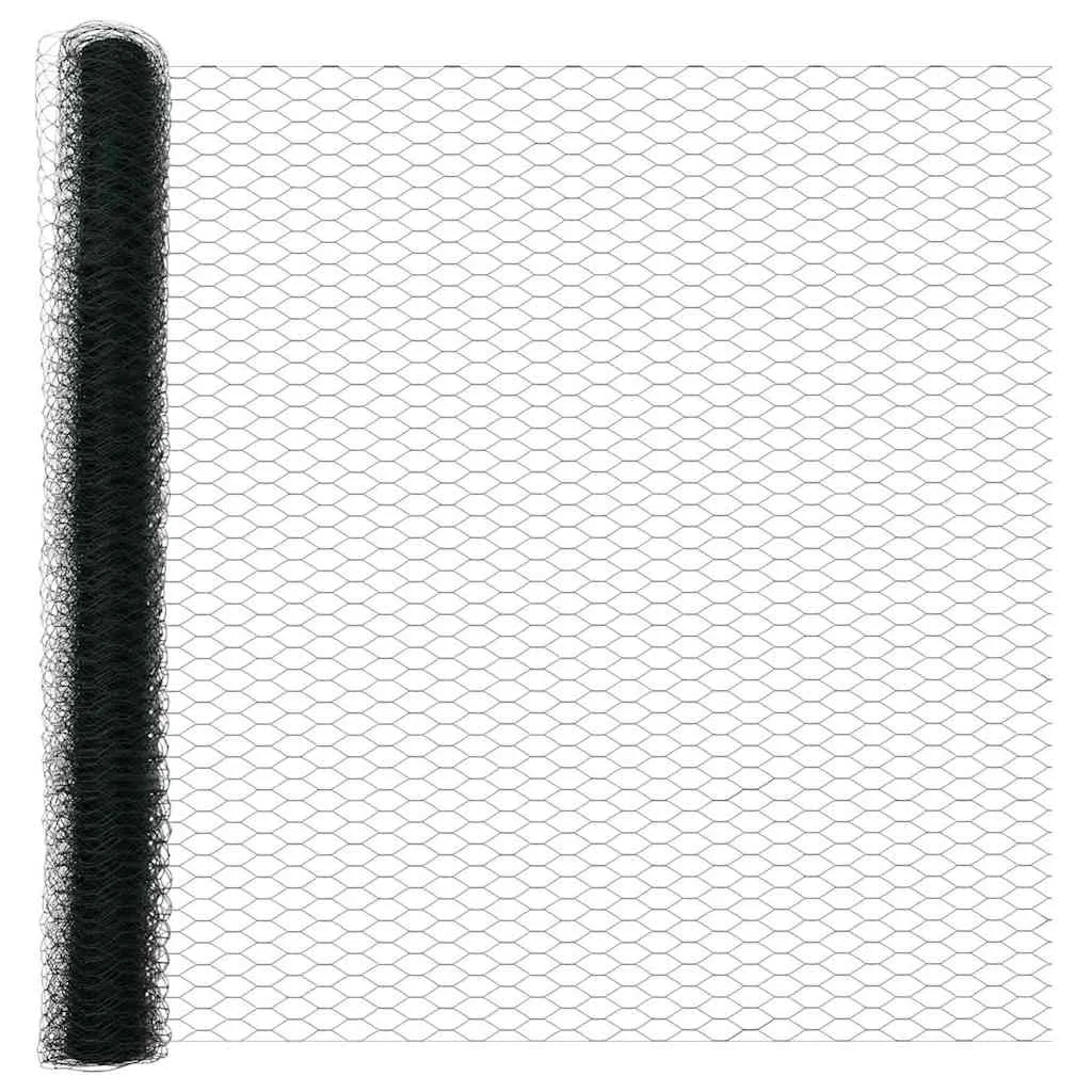 Hexagonzaun Grün 50 x 1,6 m – Moderner Gartenzaun