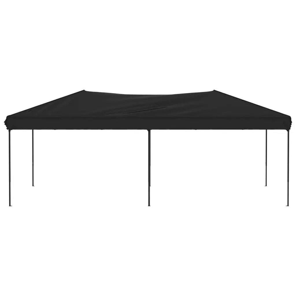 Faltbares Partyzelt 580x292x245 cm Schwarz mit Stahlgestell