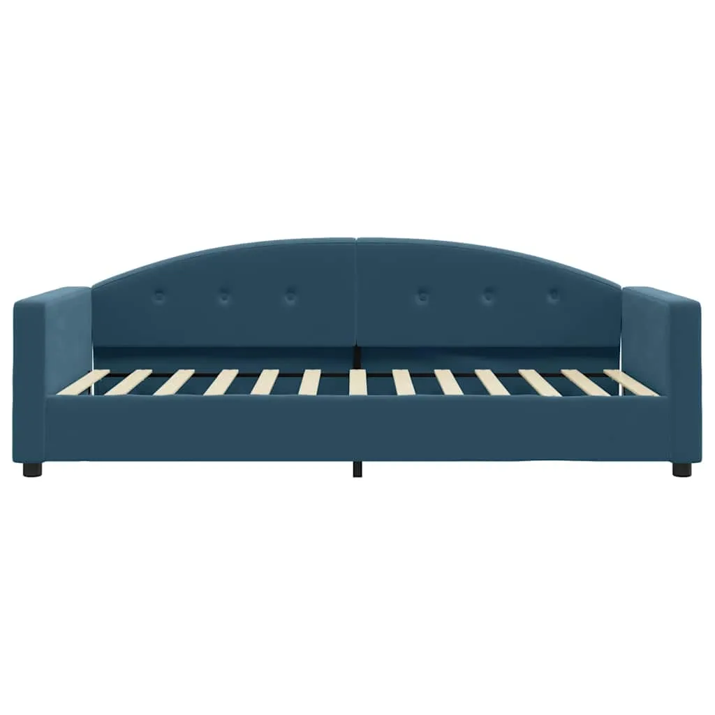 Tagesbett Blau 90x200 cm Samt