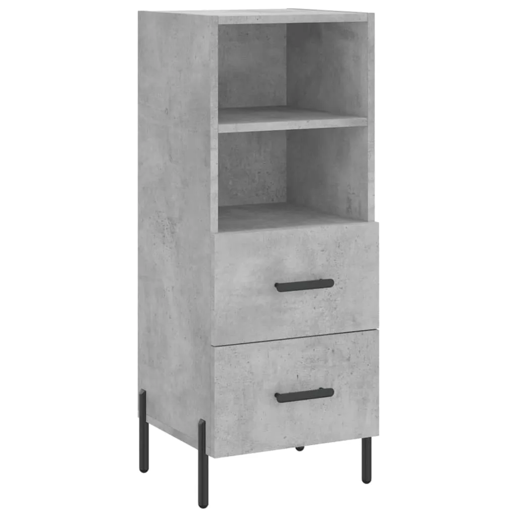 Sideboard Betongrau 34,5x34x90 cm Holzwerkstoff Sideboard Betongrau 34,5x34x90 cm Holzwerkstoff