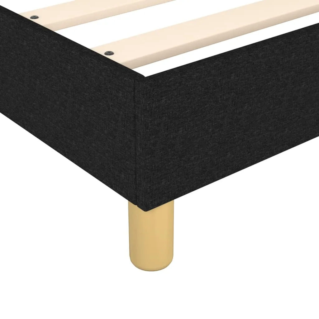 Boxspring-Bettrahmen Stoff Schwarz 203x100x25 cm