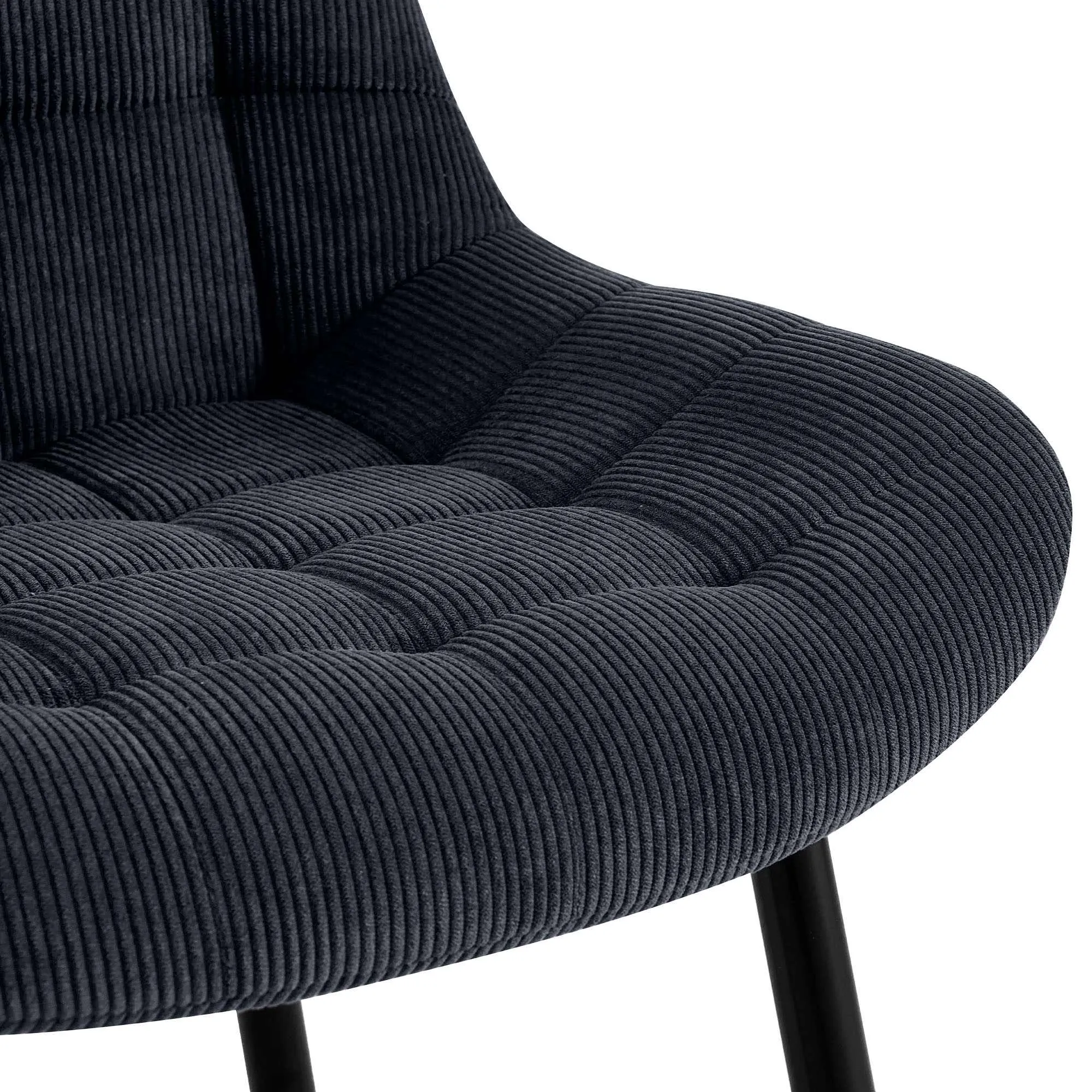Esszimmerstuhl Sardna 83x52x58 cm schwarz