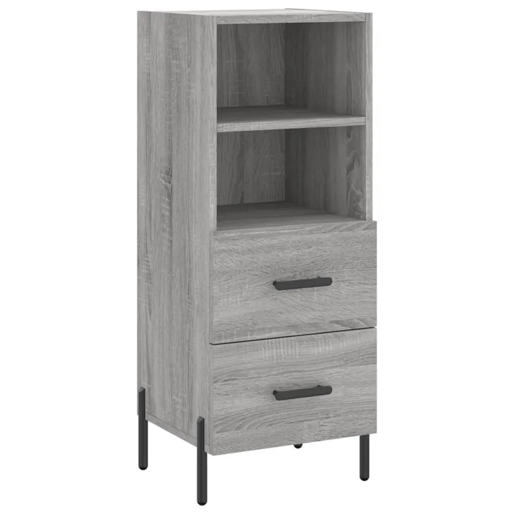 Sideboard Grau Sonoma 34,5x34x90 cm Holzwerkstoff Sideboard Grau Sonoma 34,5x34x90 cm Holzwerkstoff