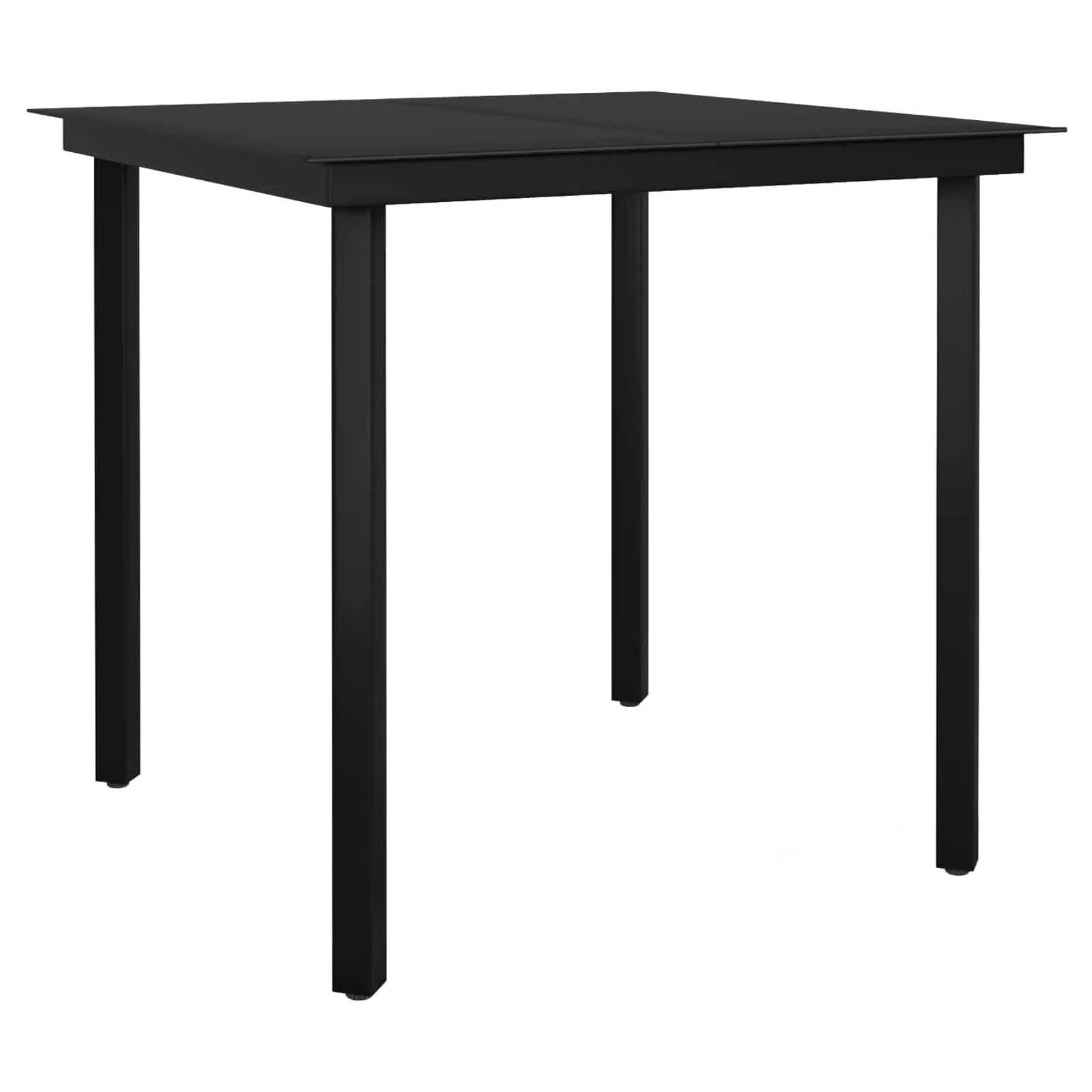 Garten-Esszimmer-Set Grau 80x80x74 cm für 4 Personen