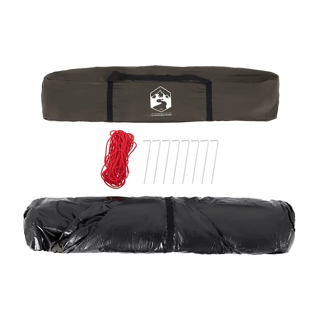 Angelzelt Campingzelt 262x254x172 cm Braun wasserdicht winddicht