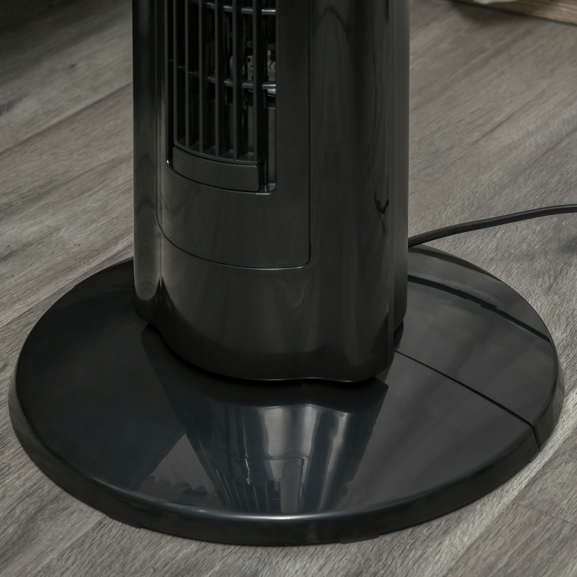 Oszillierender Ionisator-Ventilator 2 in 1 Ø32 x 106,8H cm Schwarz