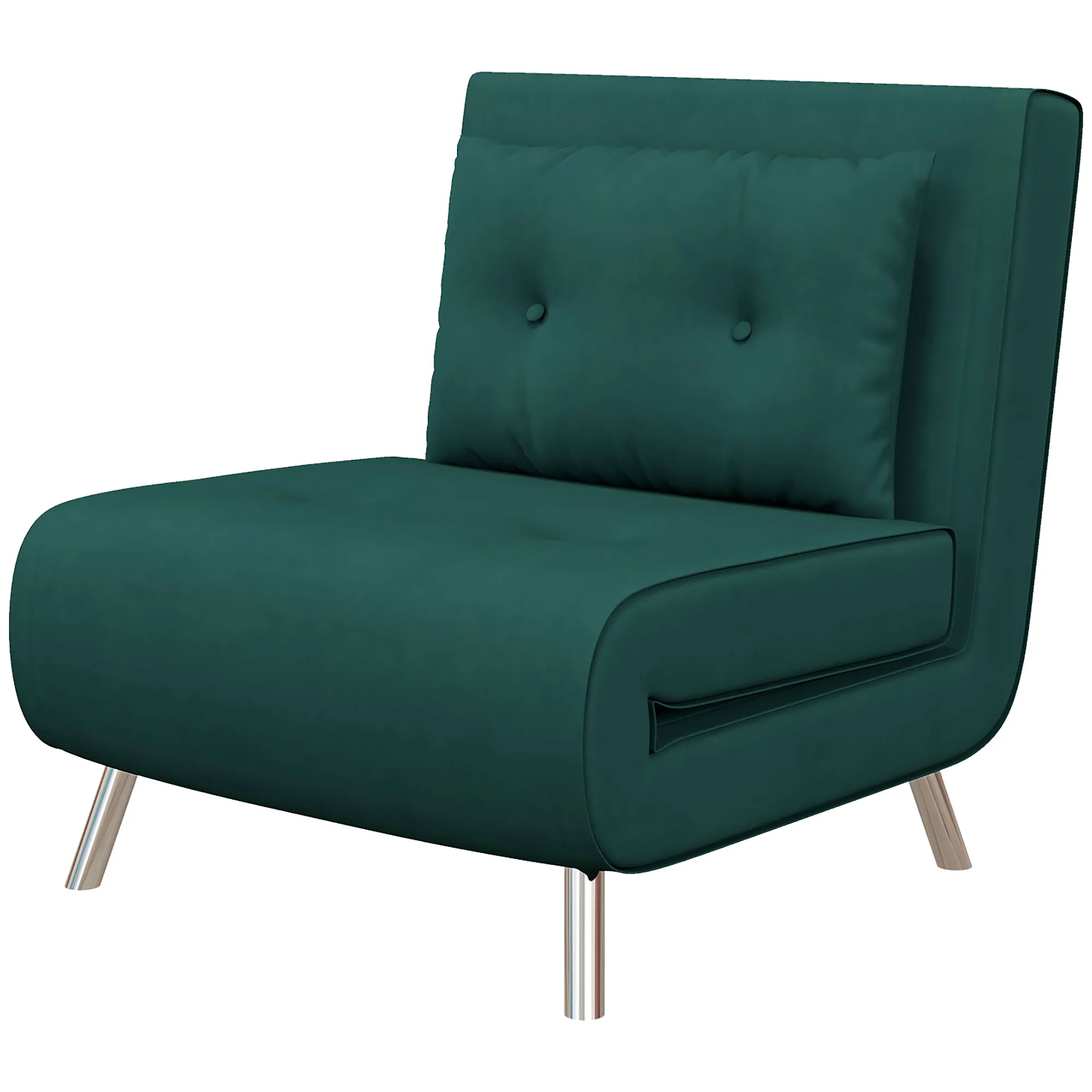 Liegesessel Dunkelgrün 77B x 88T x 83H cm mit Kissen