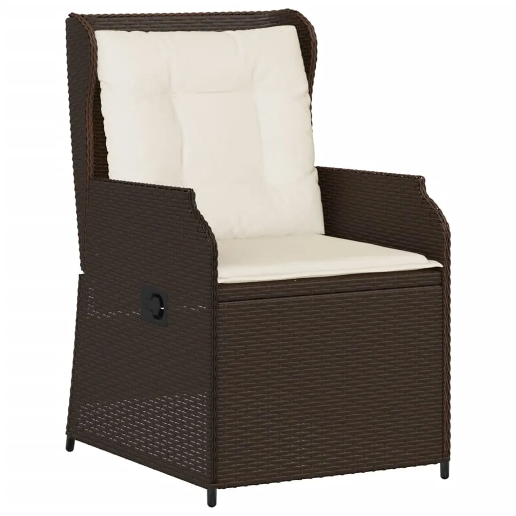 Verstellbarer Gartenstuhl 55 x 67 x 95 cm in Braun