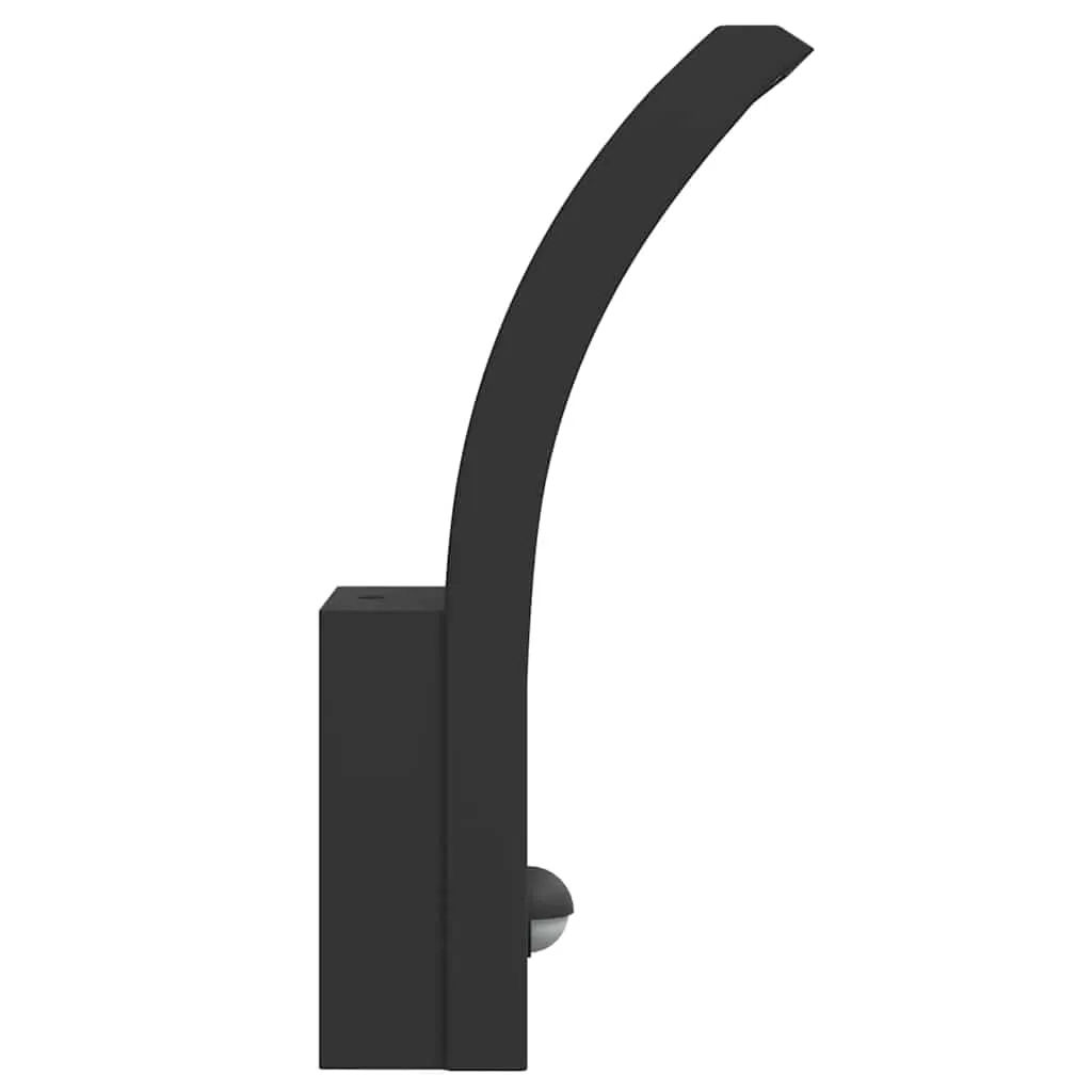 LED Außenwandleuchte Schwarz 7 x 4,5 x 23 cm mit Bewegungsmelder