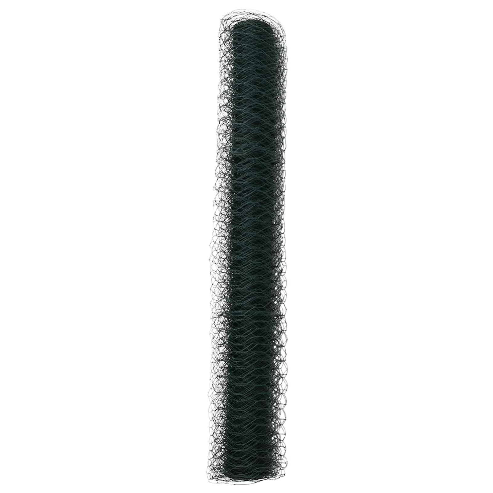 Moderner Hexagonzaun PVC Grün 10 x 1,2 m für Garten und Terrasse