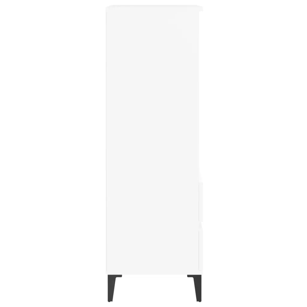 Highboard Weiß 40x36x110 cm Holzwerkstoff