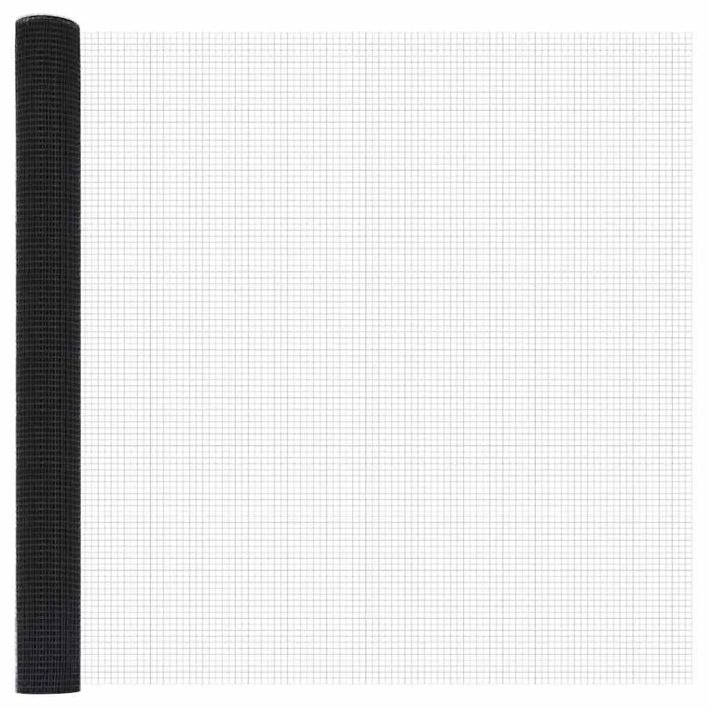 Geschweißter Drahtzaun 5000 x 150 cm Grau für Außenbereich