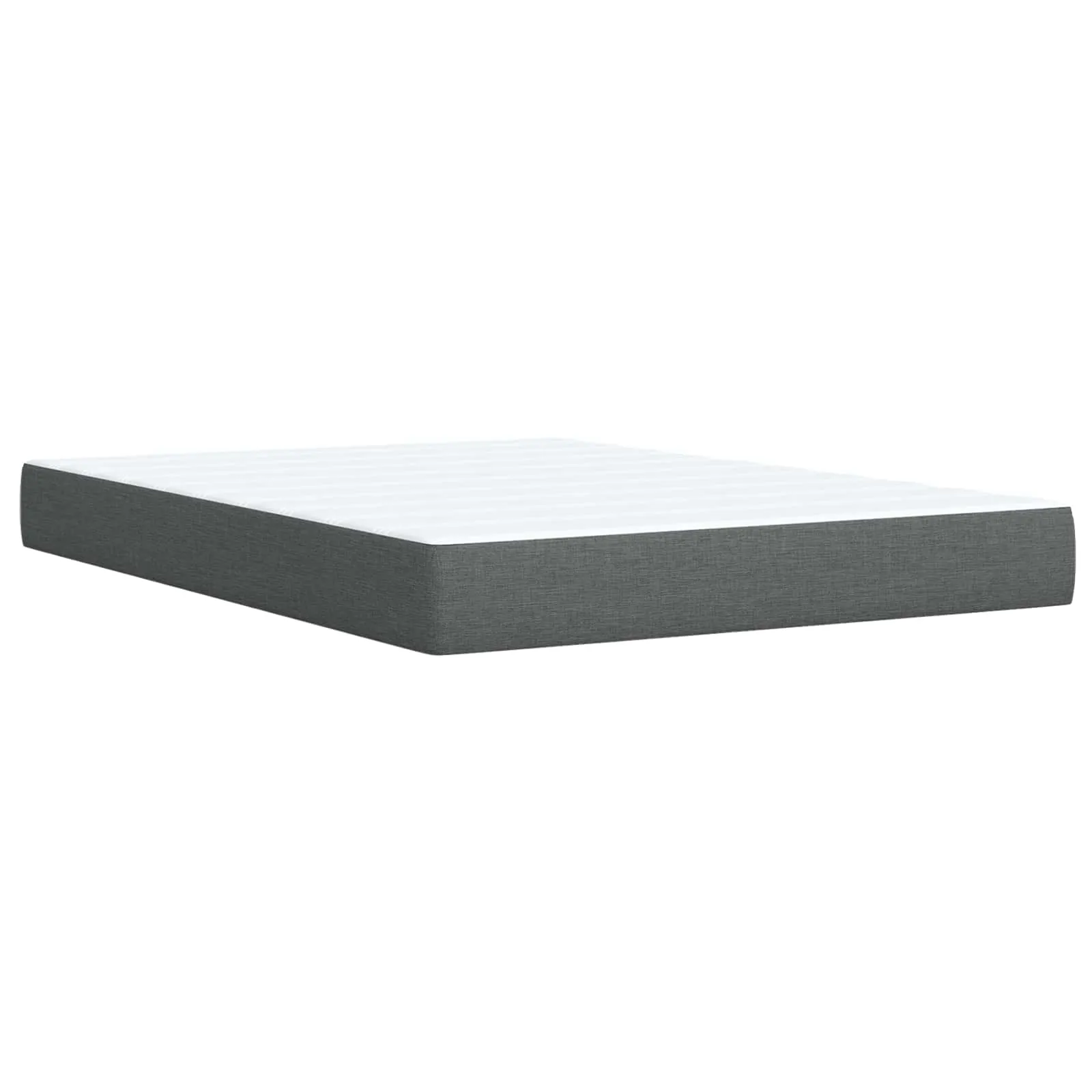 Ottoman-Bett mit Matratze 203 x 144 x 88 cm Dunkelgrau