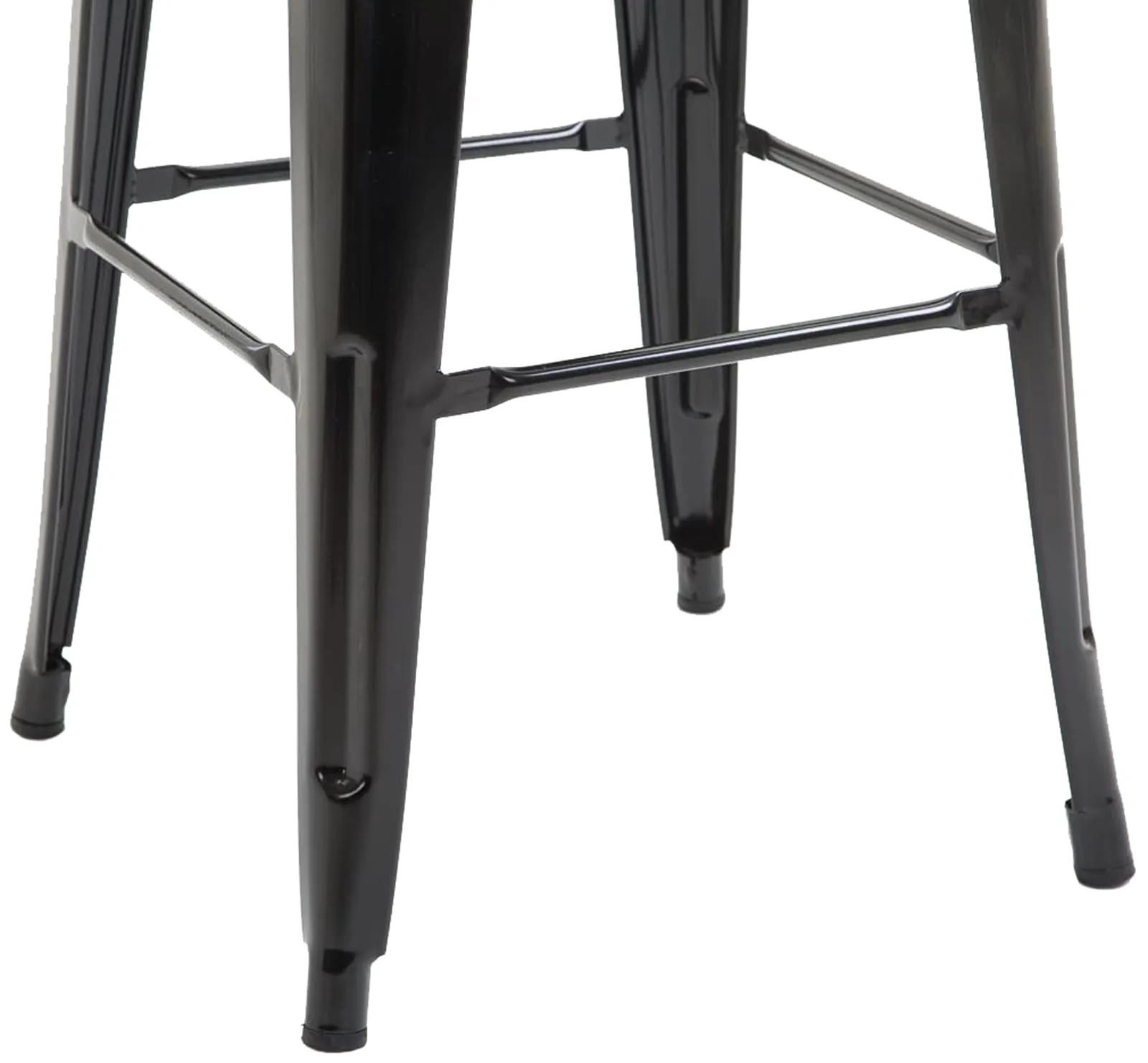 Barhocker Joshua V2 2er Set 76x43x43 cm schwarz