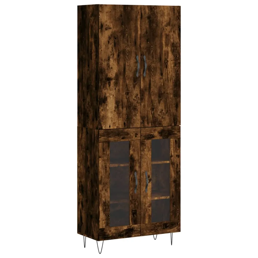 Highboard und Sideboard Räuchereiche 69,5 x 34 x 180 cm Massivholz