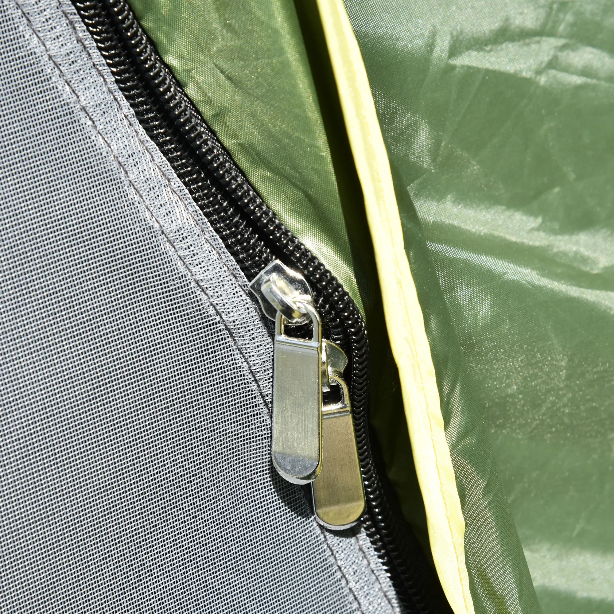 Quick-Up Campingzelt 3 Personen 210x210x140 cm Dunkelgrün