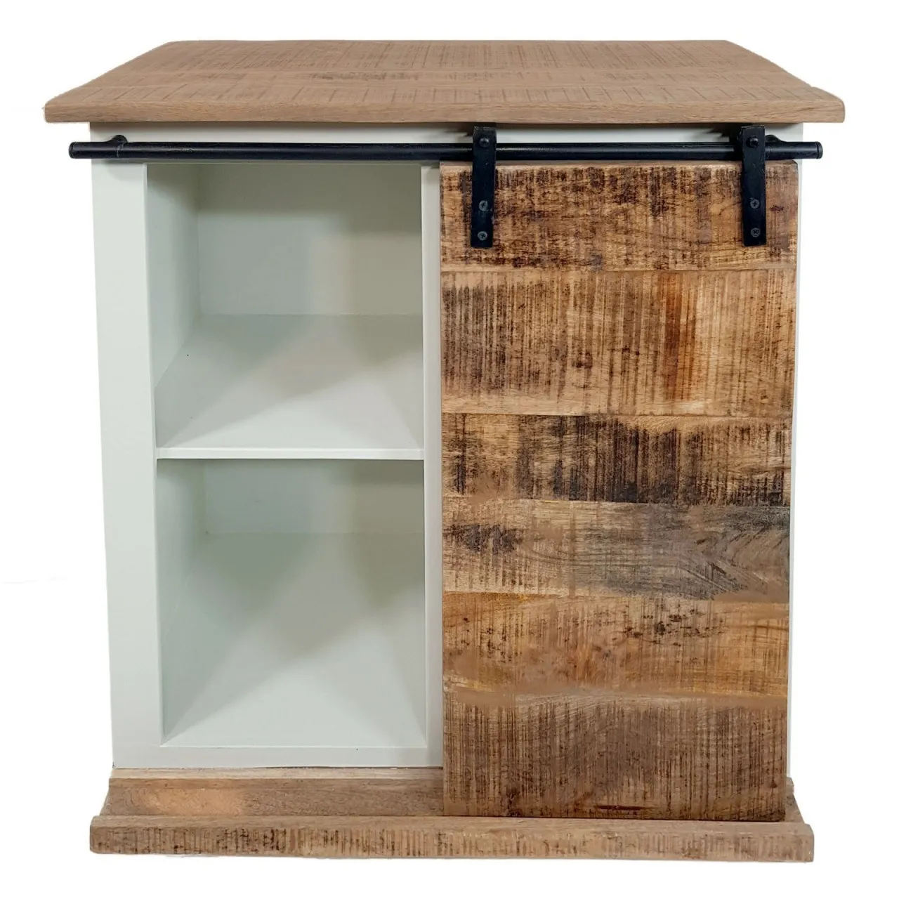 tinkaro Barschrank PIKRIA Mangoholz Hausbar Braun / Weiß tinkaro Barschrank PIKRIA Mangoholz Hausbar Braun / Weiß