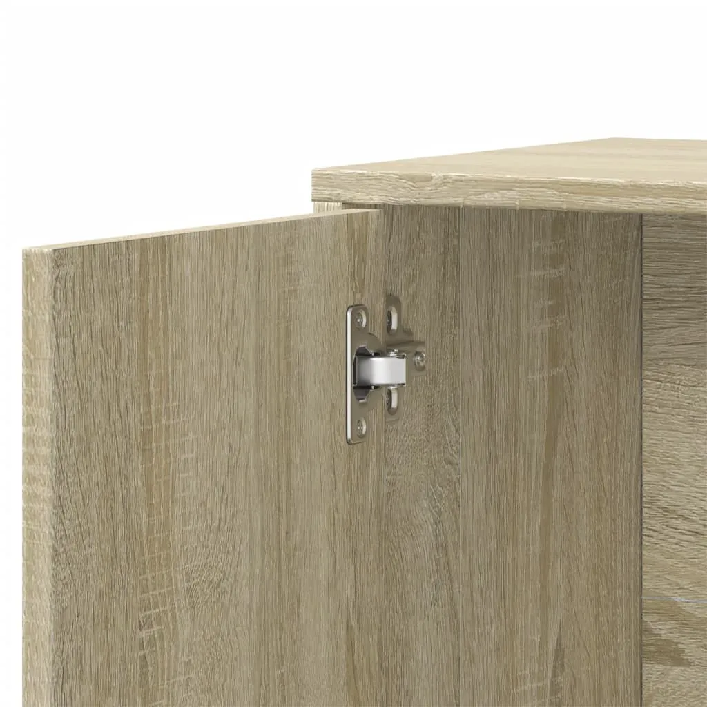 Robustes Sideboard 60 x 31 x 70 cm in Sonoma-Eiche, Holzwerkstoff