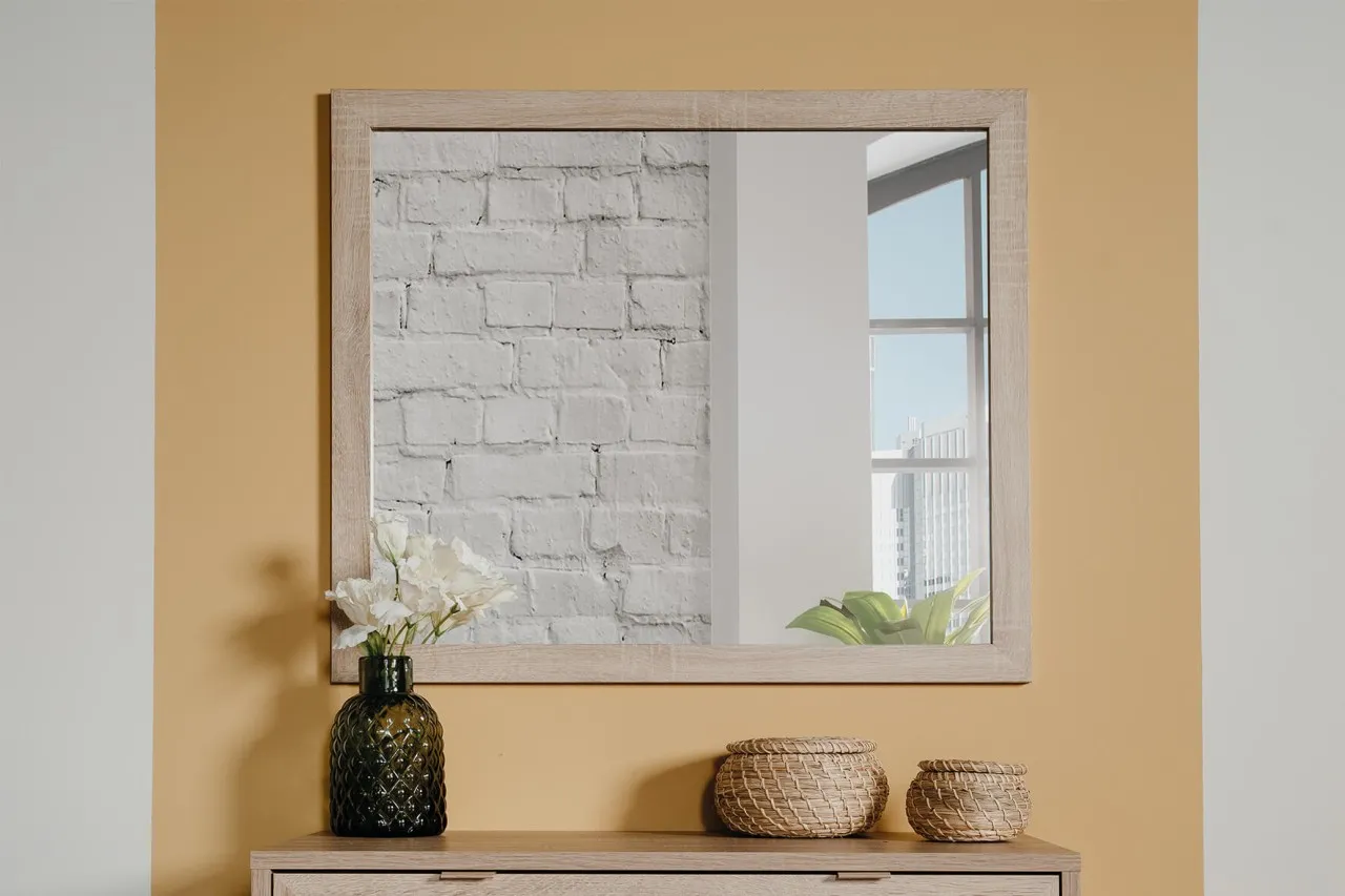 finori Wandspiegel Bali 80x70 cm Dekor Sonoma Eiche Flurspiegel