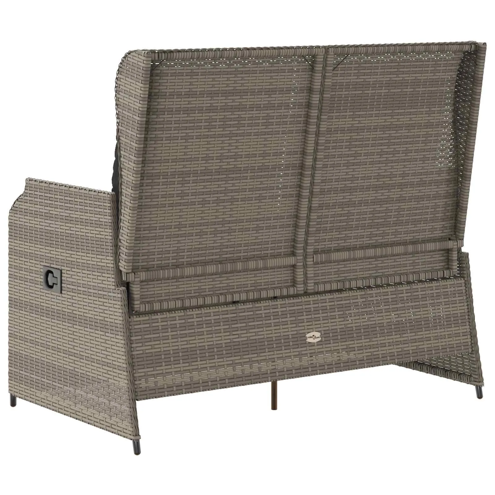 Reclining Gartenbank Grau 110 x 67 x 95 cm