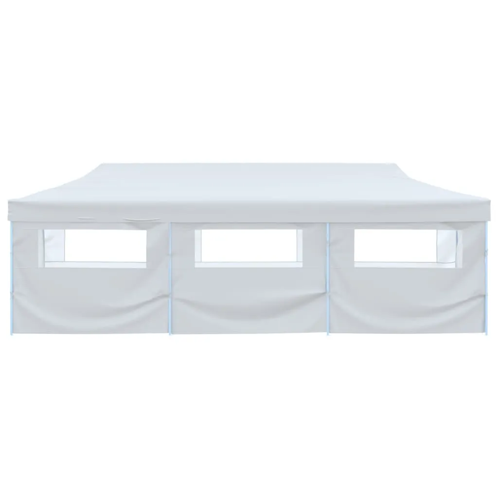 Faltbares Partyzelt Weiß 291x870x315 cm mit UV- und Wasserbeständigem Dach