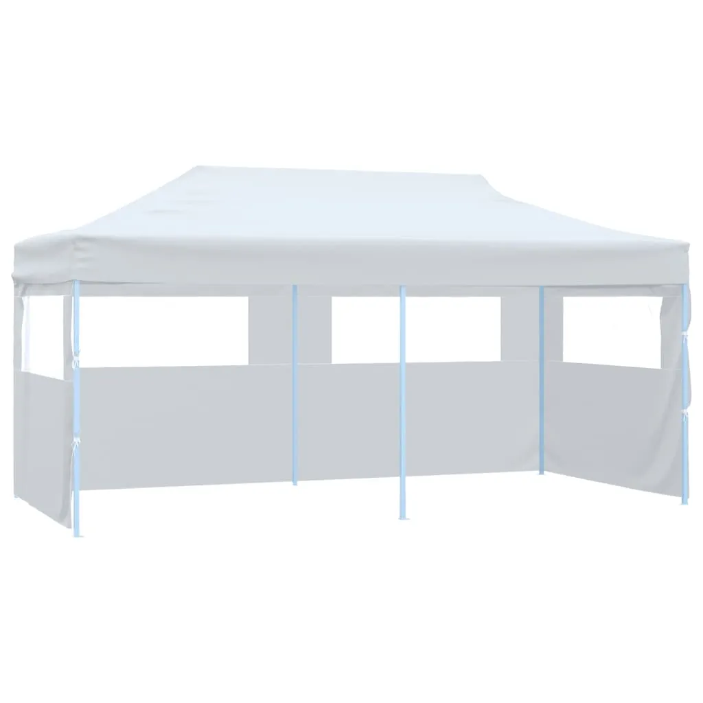 Faltbares Partyzelt 291x580x315 cm Weiß mit UV- und Wasserbeständigem Dach