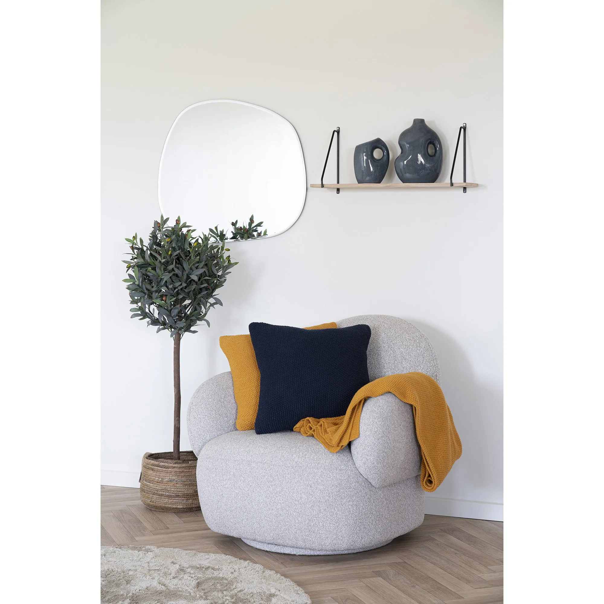 tinkaro Santos Kissen 45x45 cm Ocker