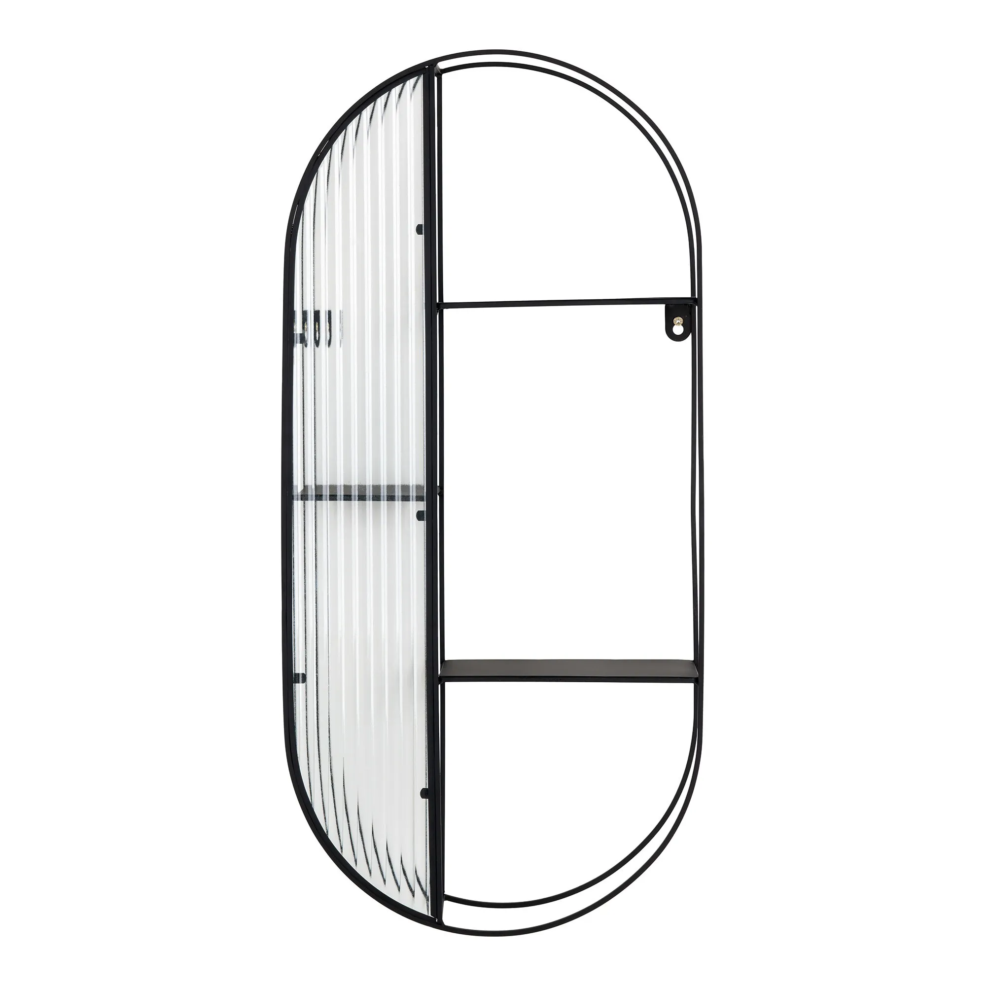 tinkaro Regal Newcastle Glas, Stahl Schwarz